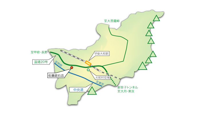 佐藤庭石店　地図